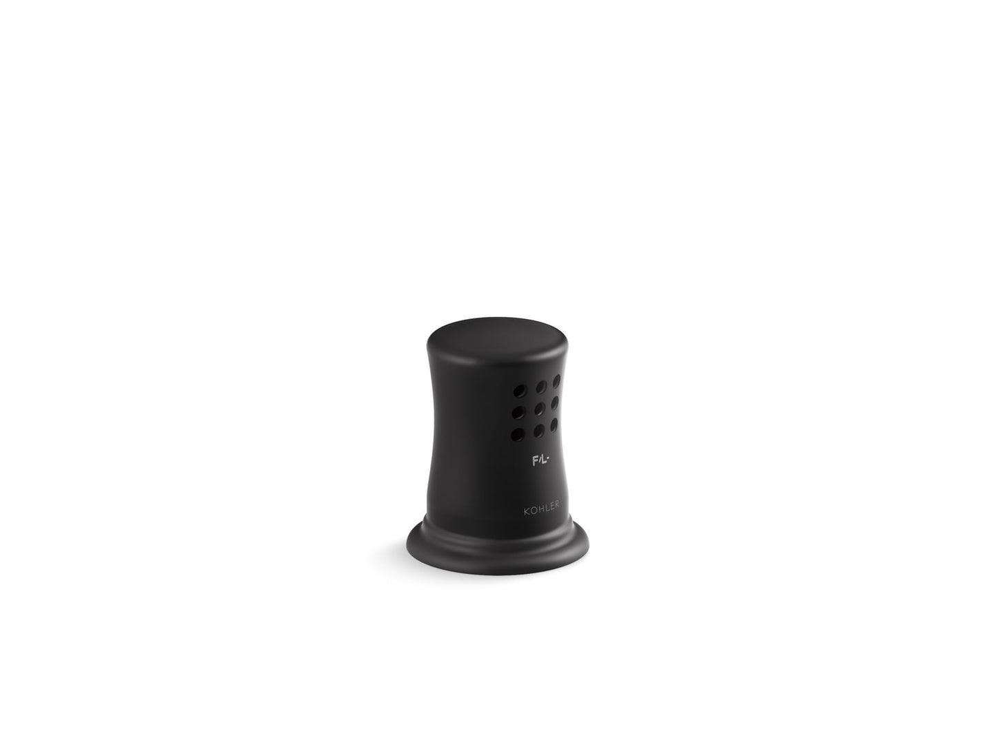 Kohler K-35714-BL Contemporary Air Gap Cover with Collar, Matte Black