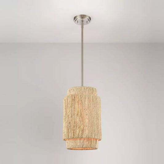 Signature Hardware - Caviana Pendant - Brushed Nickel - Single Light