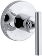 KOHLER Purist® Valve trim w/lever handle for volume control valve requires valve
