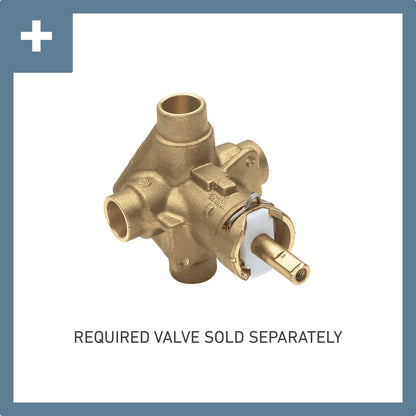 Moen T2471 Genta LX Posi-Temp Pressure-BalancingModernTrimValve Required, Chrome