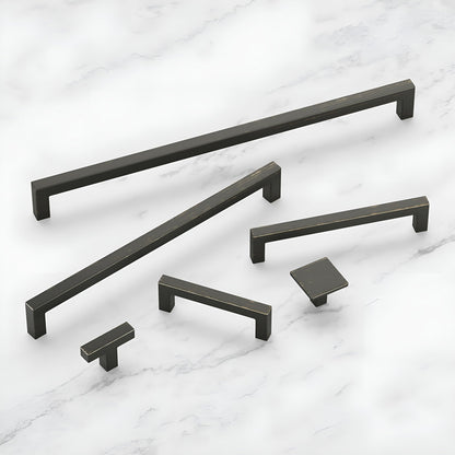 Hickory Solid Core Kitchen Cabinet Pulls, Luxury Handles, 3 Inch Hole Center