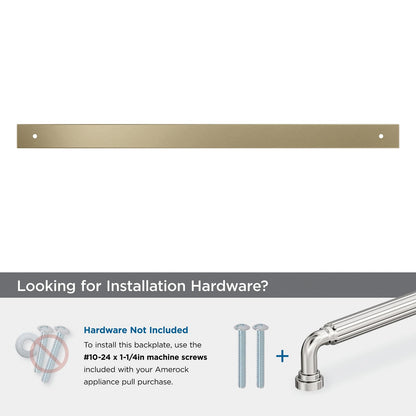 Amerock BP37770BBZ Ladera 18" C2C Rectangle Golden Champagne Pull Backplate