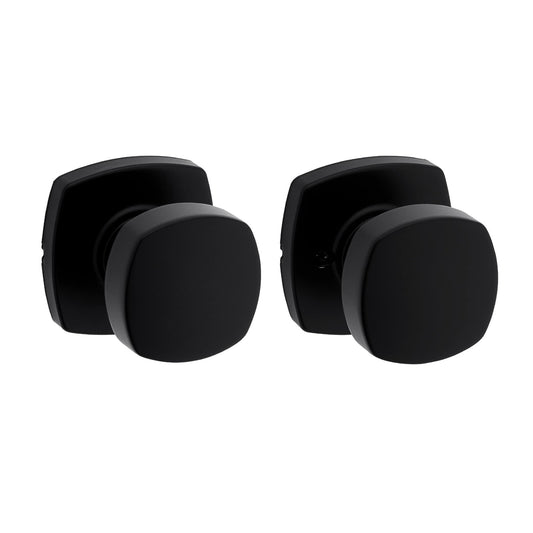 Kwikset 720AYKMDT-514 Arroyo Interior Passage Door Knob Non-Locking Matte Black