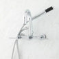 Signature Hardware-Sebastian Deck Mount Tub Faucet & Hand Shower-Chrome