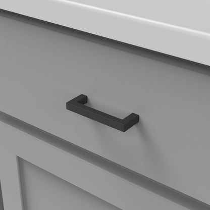 Hickory Hardware Kitchen Cabinet Pulls 3" Matte Black (Pack of 10)