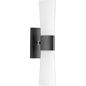 Progress Lighting P300062-031 Etched Opal Glass Modern Bath Vanity Light Black