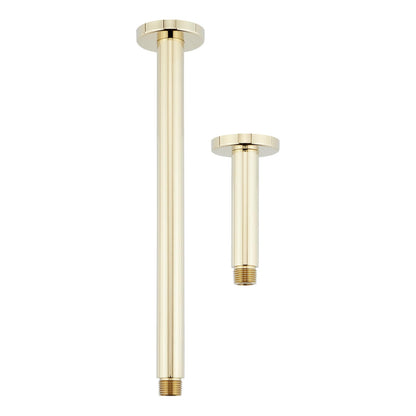 Signature Hardware SHRSC40SZBN 4" Square Ceiling Mounted Shower Arm & Flange BN