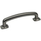 Crown Cabinet Hardware Vail 3-3/4 Inch C2C Handle Cabinet Pull Dark Pewter