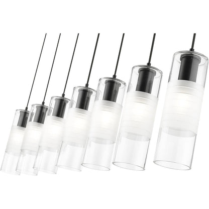 Z-Lite 824P-7L-MB Alton Chandelier, 7-Light 420 Total Watts, Matte Black