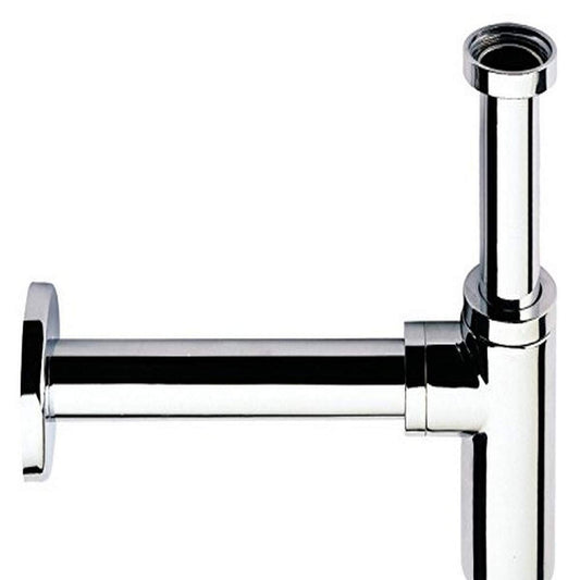 Remer 958L-CR P-Trap, 3" L x 2.56" W, Brass - Chrome