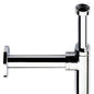 Remer 958L-CR P-Trap, 3" L x 2.56" W, Brass - Chrome