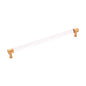 Hickory P3711CABGB Midway Pull 12in Crysacrylic Brushed Golden Brass (Pack of 5)