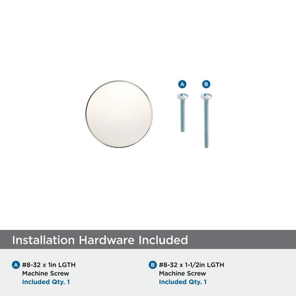 Amerock BP36904PN Versa 1-3/8 inch (35mm) Diameter Polished Nickel Cabinet Knob