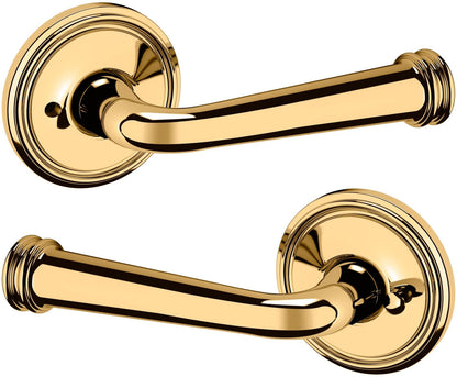 Baldwin 5116.044.PRIV Privacy Door Lever Set w/Rose - Lifetime Satin Brass