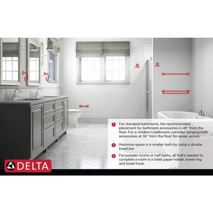 Delta 73350-BL Kayra Tissue Holder, Matte Black