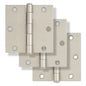 Miseno MDH3523 3-1/2x3-1/2 Plain Bearing Square Corner Door Hinge 3-Pack Nickel