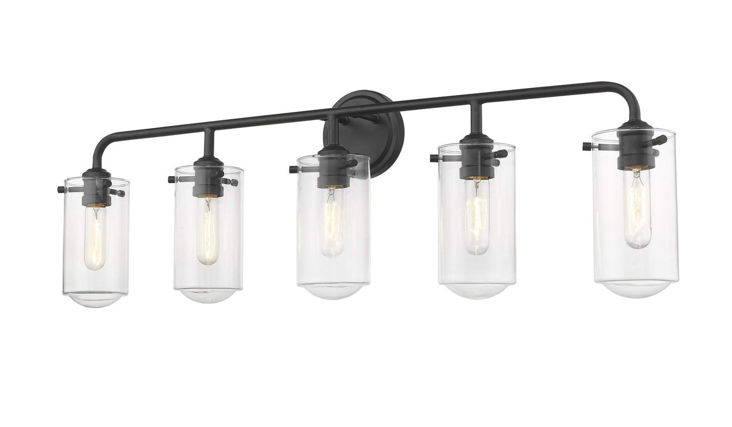Z-Lite 471-5V-MB 5 Light Vanity, Matte Black