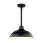 Millennium RWHS17-SB One Light Warehouse Shade, Black