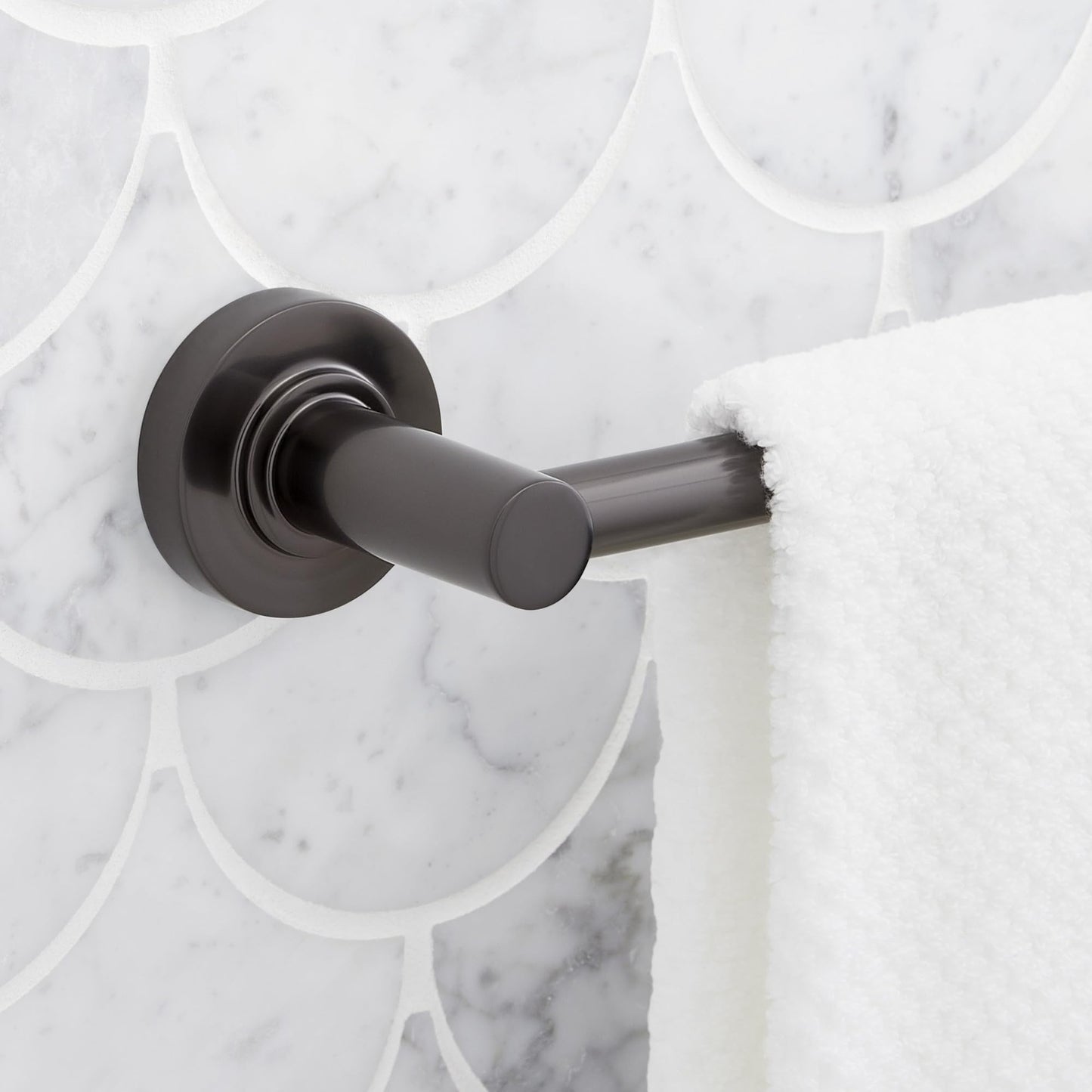 Signature Hardware SHLE24TBGM Lexia 24" Towel Bar - Gunmetal