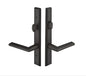 EMTEK 1451LRLHFB Keyed Entry Lever LH Set Larriat American Cylinder Flat Black