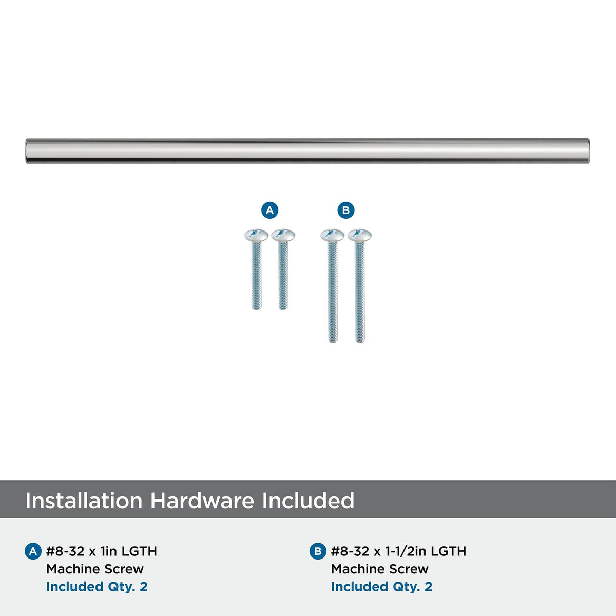 Amerock Versa 10-1/16" Center-to-Center Polished Chrome Cabinet Pull, BP5553226 - view 5