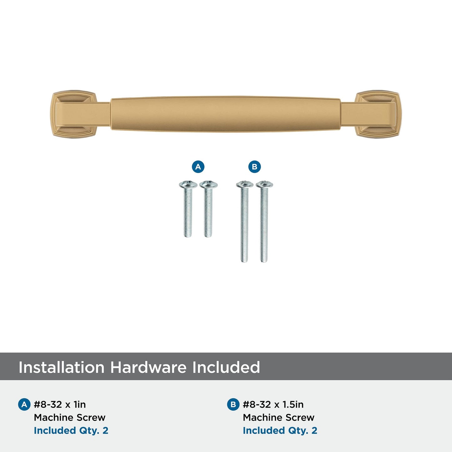 Amerock BP36888CZ Cabinet Pull Champagne Bronze 5-1/16" C2C Stature