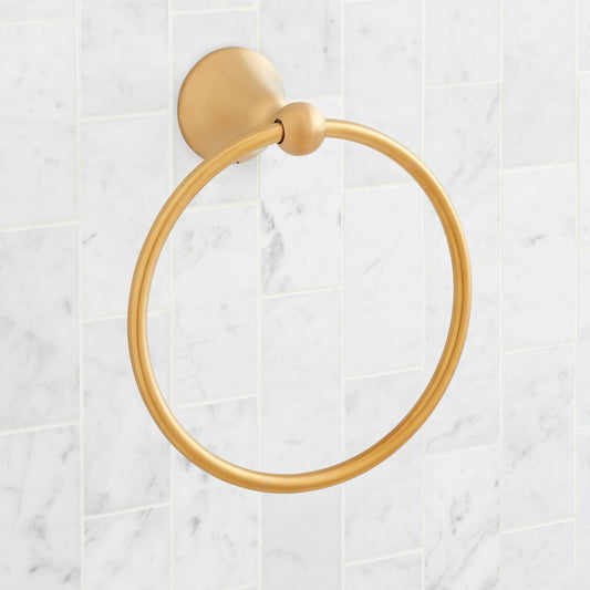 Signature Hardware SH555048ORB Traditional 6-7/8" Towel Ring - Oil Rubbed Bronze