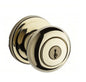 Kwikset 750H-3S Vestibule Hancock Single Cylinder Keyed Entry Knobset - Brass