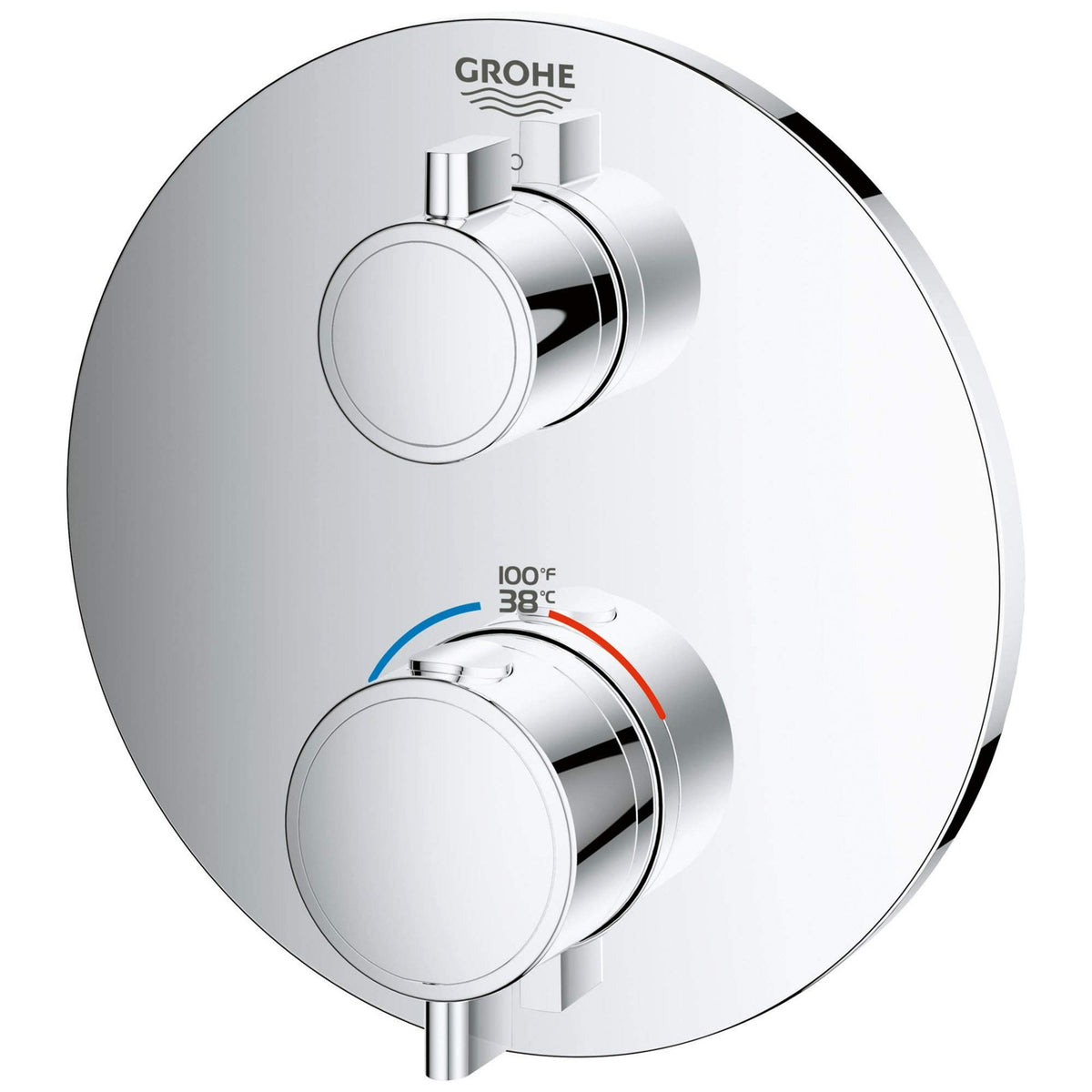 GROHTHERM® SMARTCONTROL SINGLE FUNCTION 2-HANDLE THERMOSTATIC VALVE TRIM