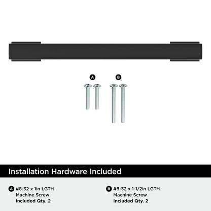 Amerock BP37092CZ Alder 5-1/16" C2C Bar Cabinet Pull - Champagne Bronze