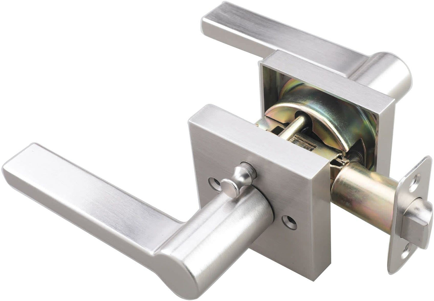 Miseno MLK3022 Lorton Flat Bar Privacy Door Lever Set - Oil Rubbed Bronze
