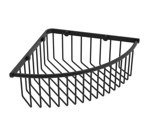 ICO Bath V93165 - Volkano Corner Shower Basket Matte Black