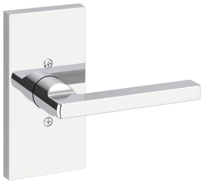 Baldwin FD.SQU.R.CFR.055 Square Two-Sided Dummy Door Lever Set Polished Nickel