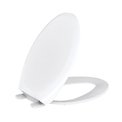 Gerber Elongated Toilet Seat with Cover, Soft Close, No Slam