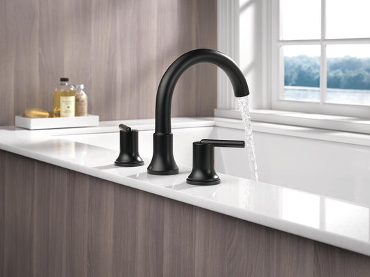 Delta Faucet Trinsic Roman Tub Trim T2759-BL - Matte Black - No Valve