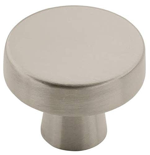 Amerock BP55270G10 Blackrock Zinc Die Cast Knobs 1-1/3" dia. Satin Nickel Finish