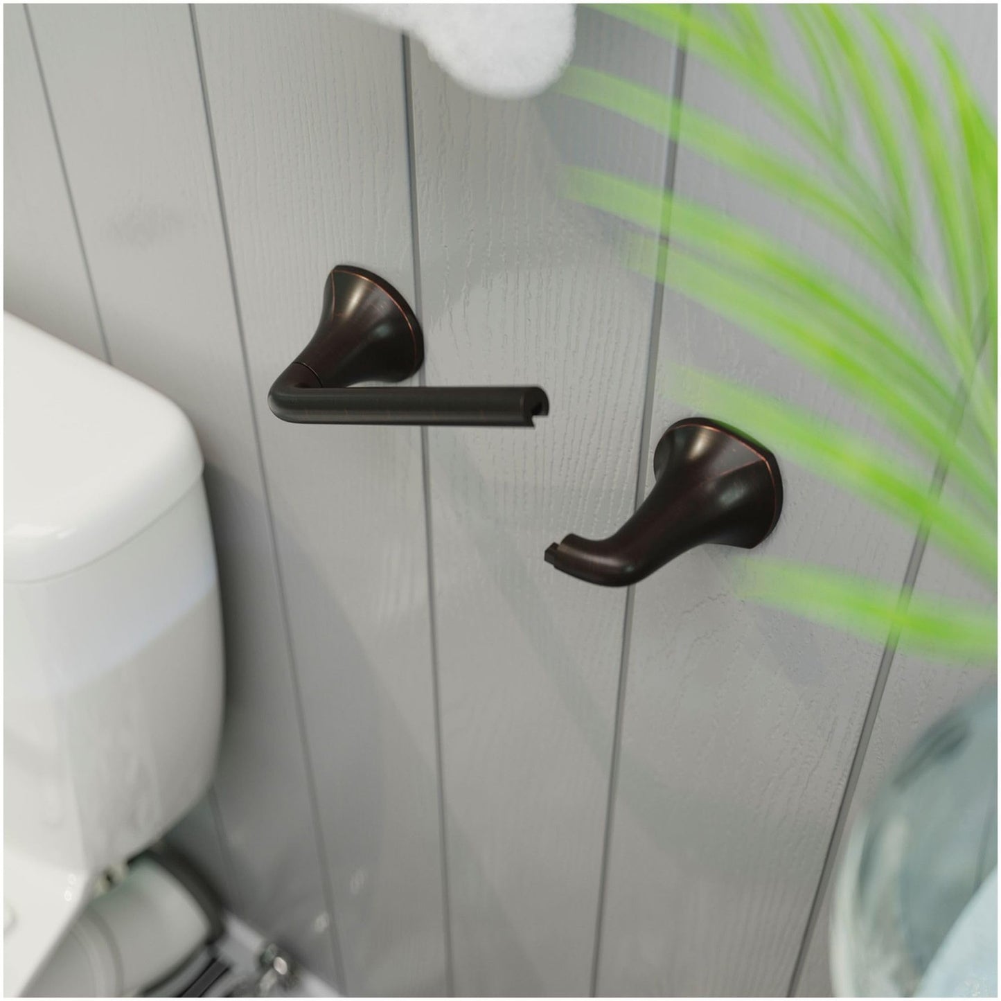 Pfister BPH-MCABB McAllen Wall Mounted Pivoting Toilet Paper Holder-Matte Black