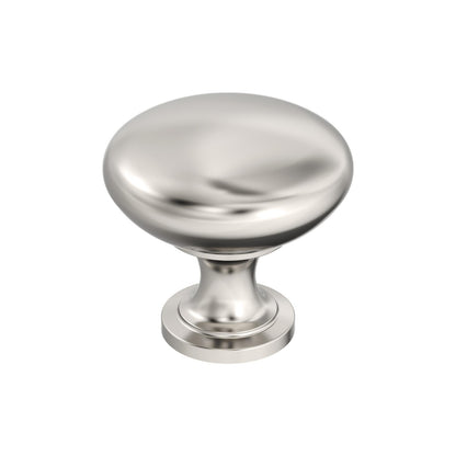 Amerock BP53005PN Edona 1-1/4" Dia Polished Nickel Cabinet Knob