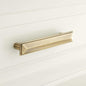 Signature Hardware MNG3036AB Bresnick Brass 6" C2C Cabinet Pull - Antique Brass