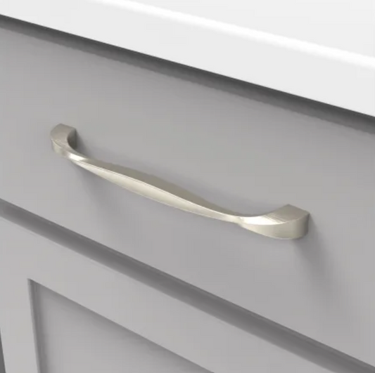 Hickory H076019-14 - Twist 7-9/16" Center to Center Drawer pull- Polished Nickel