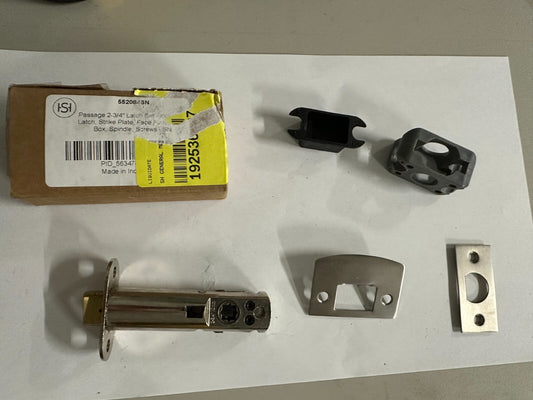 Signature Hardware-Passage 2-3/4" Latch Set - Satin Nickel