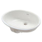 AS Ovalyn Ceramic undermount Oval Bathroom sink, 19.6" L x 17.6" W x 9" H, White