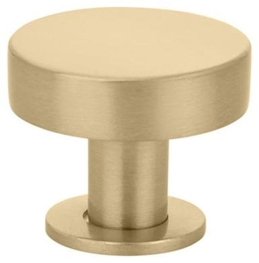 Emtek 86321US4 Cadet 1" Mushroom Cabinet Knob - Satin Brass