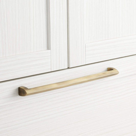 Signature Hardware HN-B-9000-18-AB 18" Rindahl Solid Brass Pull-Antique Brass