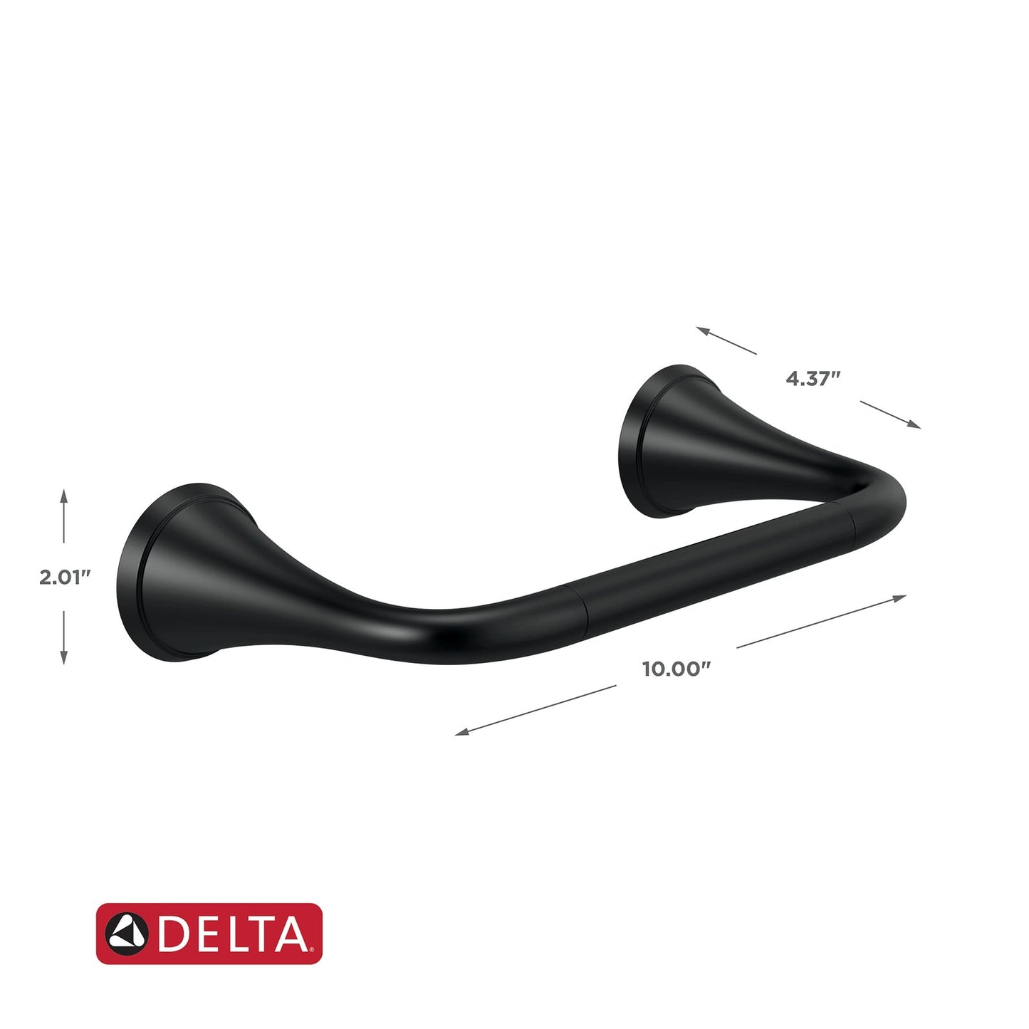 Delta 73350-BL Kayra Tissue Holder, Matte Black