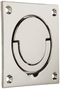 Baldwin 0397.055 Flush Ring Pull, Lifetime Bright Nickel