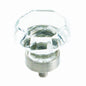 Amerock BP53704G10 Classic Cabinet Knob Clear/Satin Nickel 1-5/16" Diameter