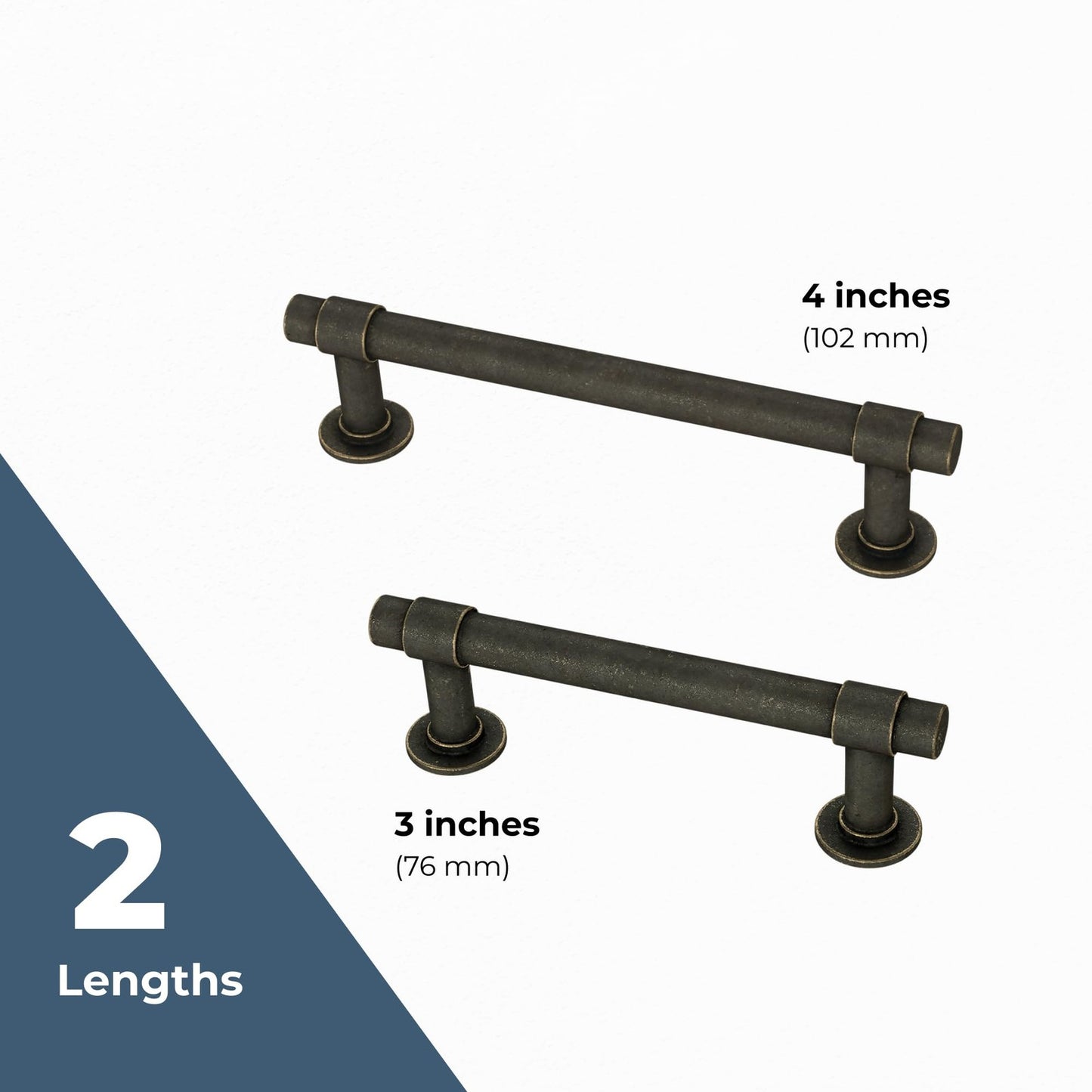 Franklin Brass P29617-WCN-C Francisco Cabinet Handles 4' C2C Warm Chestnut Pulls