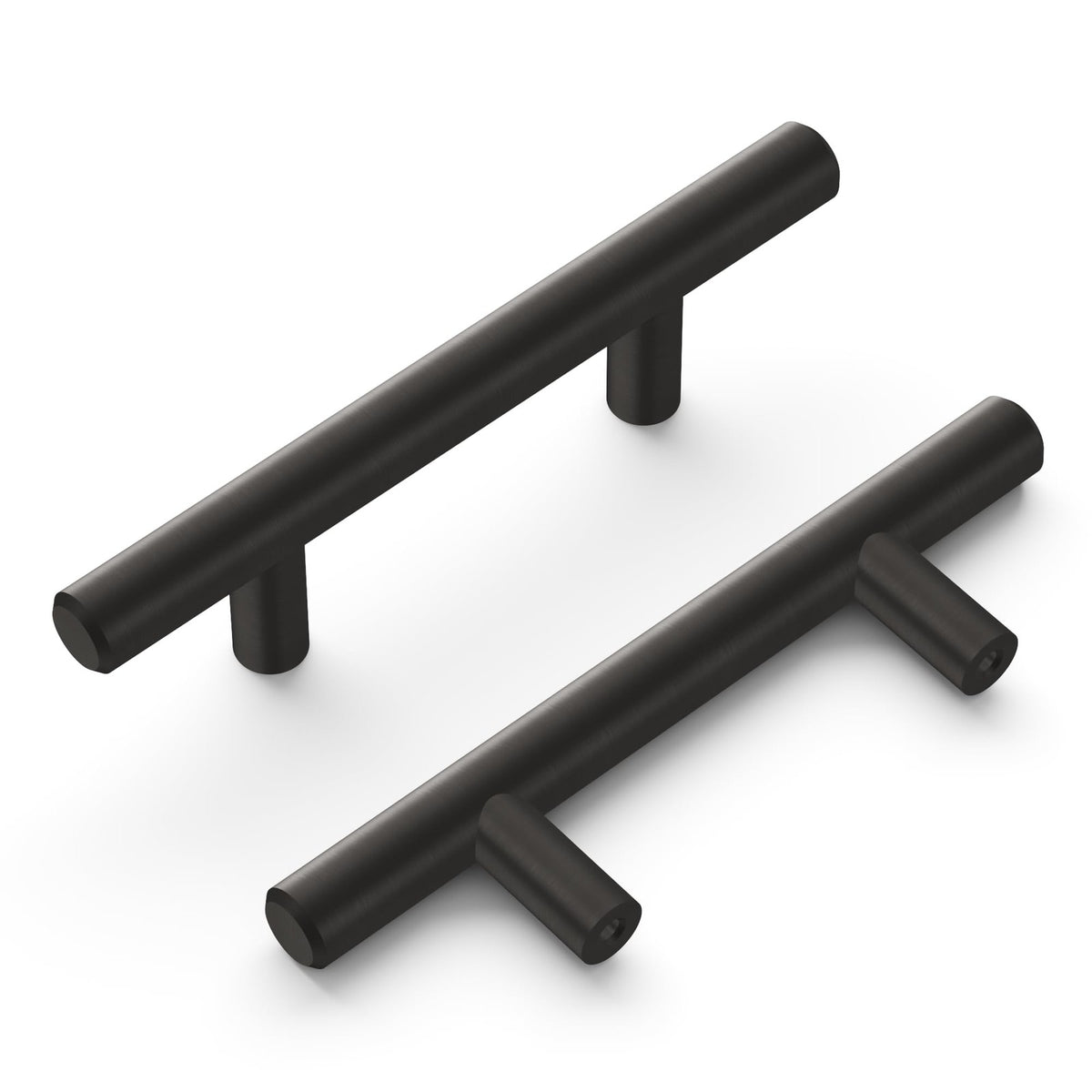 Hickory Hardware HH075592-BBLN Bar Pull 2-1/2" C2C Brushed Black Nickel