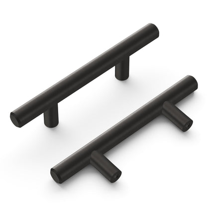 Hickory Hardware HH075592-BBLN Bar Pull 2-1/2" C2C Brushed Black Nickel
